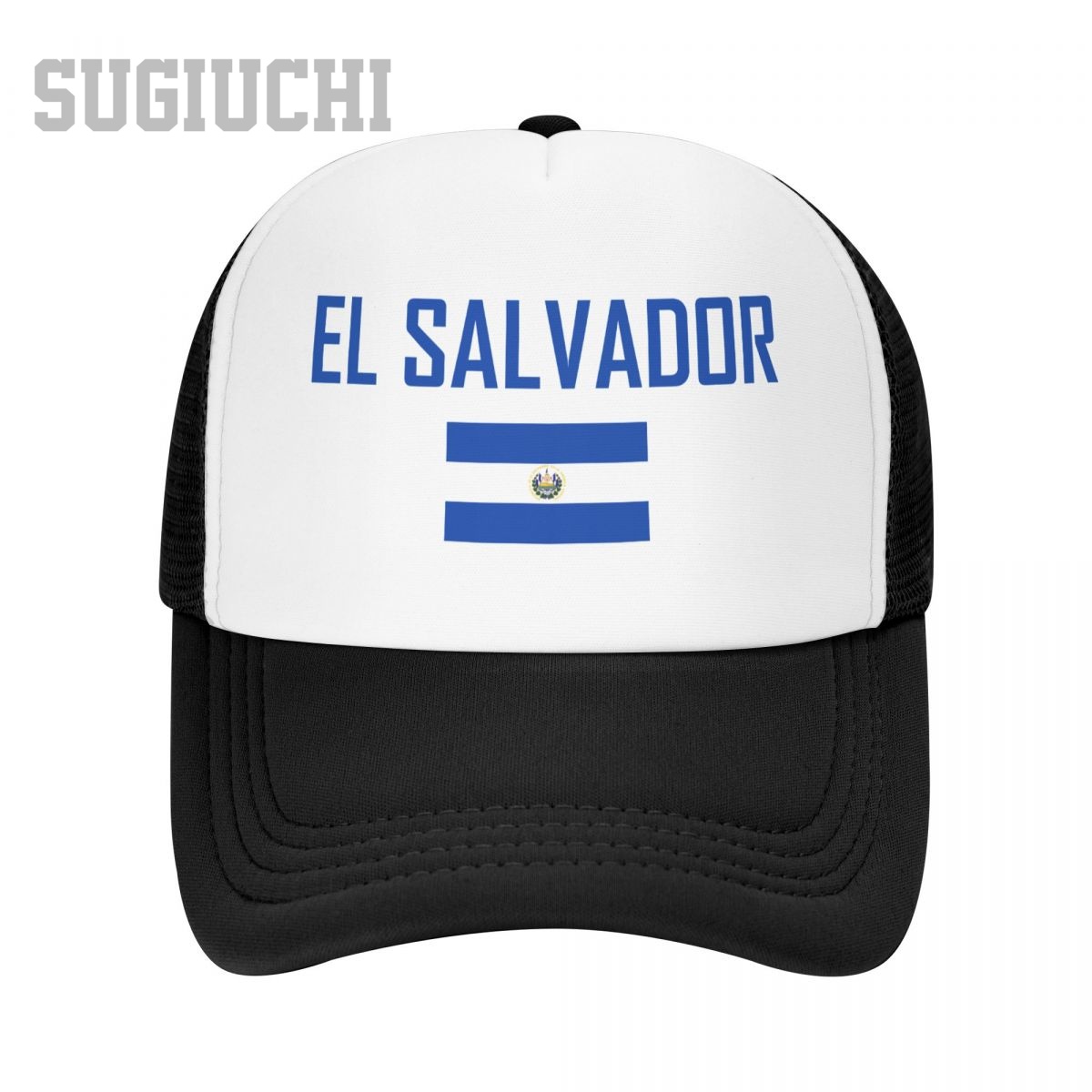 Trucker Cap Mesh - Mesh Cap Hat EL SALVADOR Flag