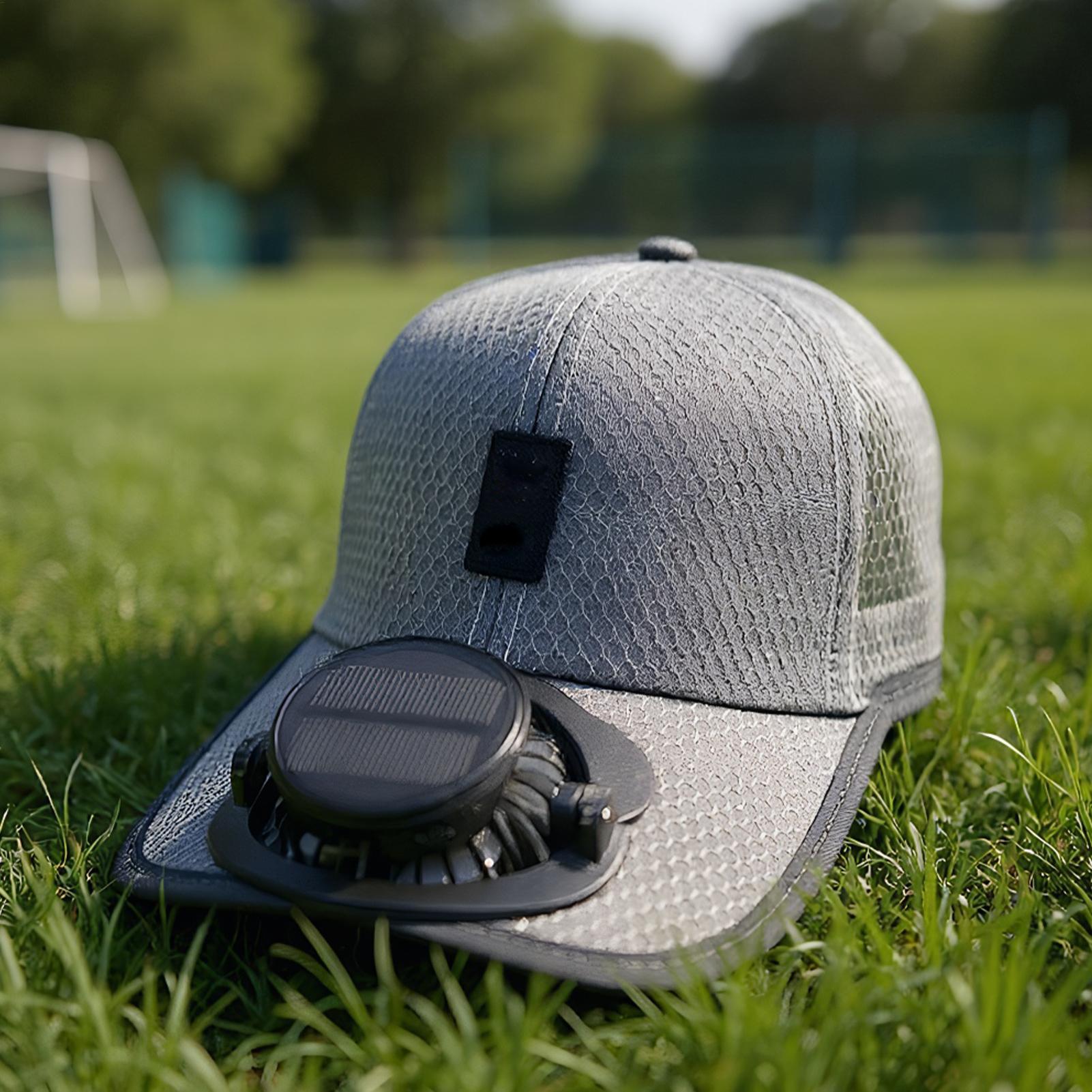 Fan Hat Sun Hat With Solar Pow - Dad Hat Cotton 评论和价格