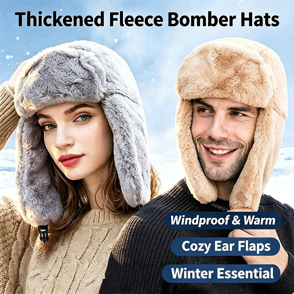 Unisex Thick Plush Trapper Hat - Trapper Hat Ear Flap 评论和价格