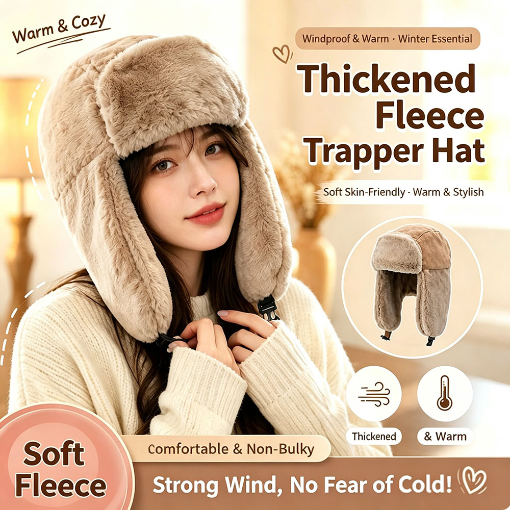 Unisex Thick Plush Trapper Hat - Trapper Hat Ear Flap 评论和价格