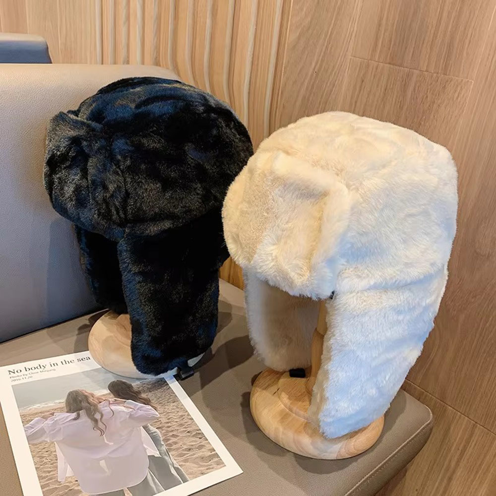 Unisex Thick Plush Trapper Hat - Trapper Hat Ear Flap 评论和价格