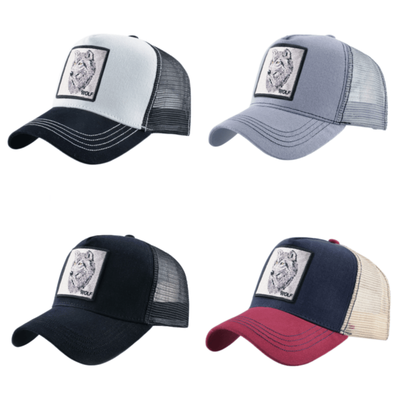 Wolf Patch Embroidery Mesh Bas - Trucker Cap Mesh 评论和价格
