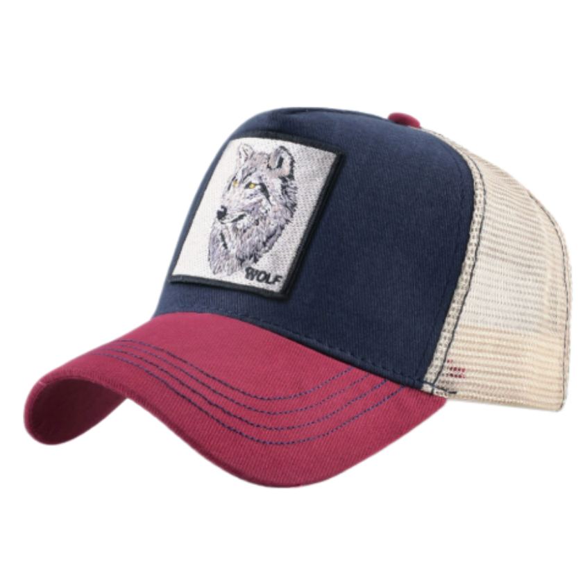 Wolf Patch Embroidery Mesh Bas - Trucker Cap Mesh 评论和价格