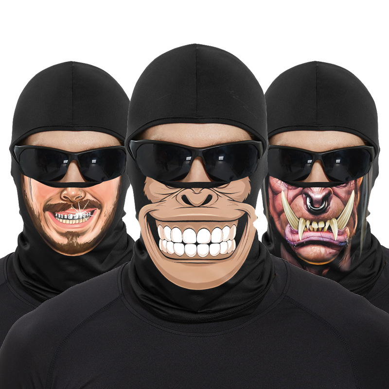 Funny Ape Mouth Skull Balaclav - Skull Cap Helmet Liner 评论和价格