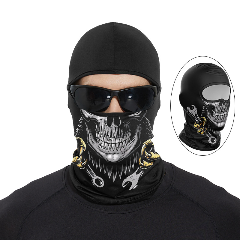 Funny Ape Mouth Skull Balaclav - Skull Cap Helmet Liner 评论和价格